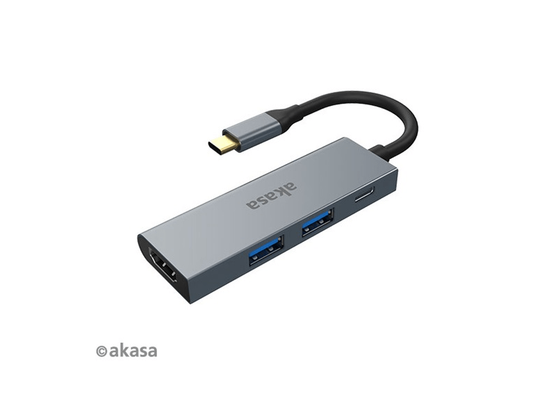 Akasa AK-CBCA19-18BK USB Type-C 4in1 HUB - HDMI