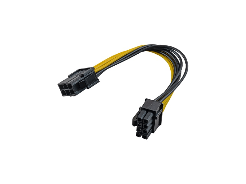 Akyga AK-CA-07 PCI Express 6-pin M/ 6+2-pin F Adapter