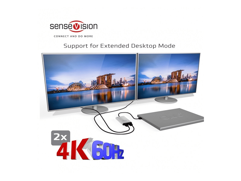 Club 3D CSV-1577 Thunderbolt 3 - Dual DisplayPort 1.2 Adapter