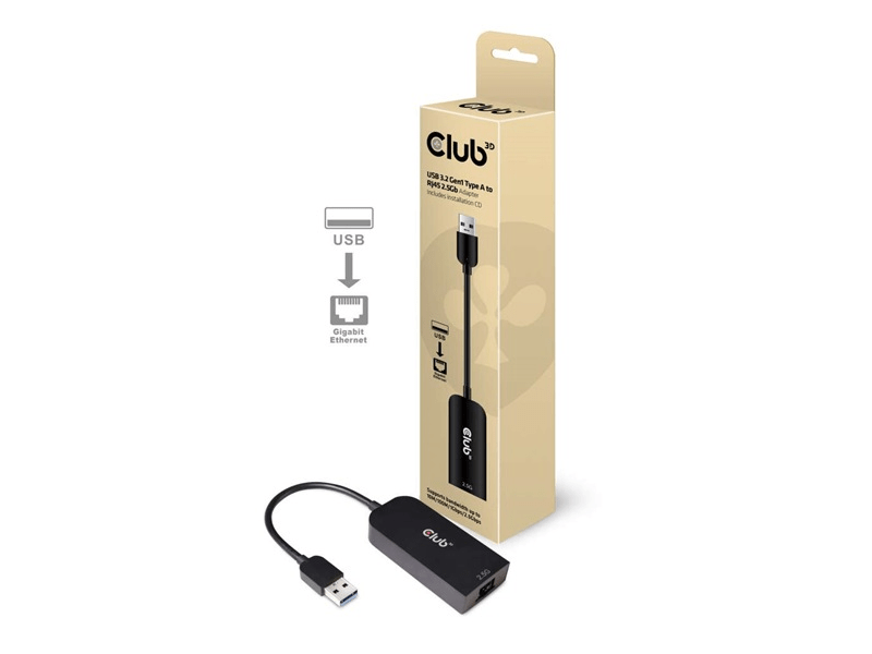 Club 3D USB hálózati adapter, fekete (CAC-1420)