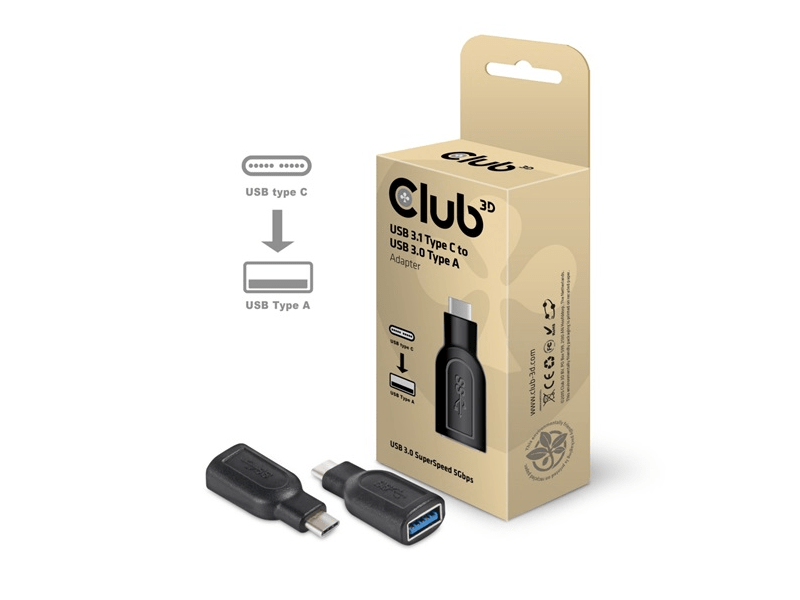 Club 3D CAA1521 USB Type-C - USB 3.1 Type A adapter