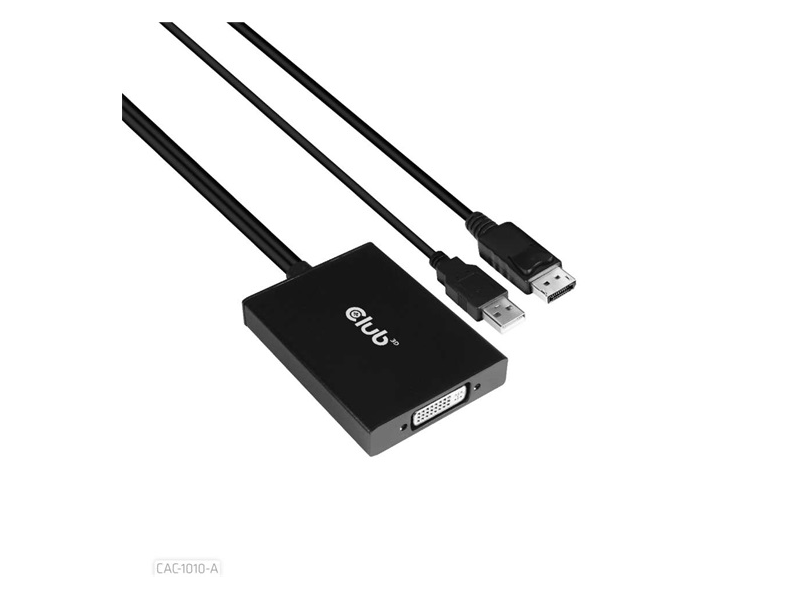 ADA Club3D DisplayPort to Dual Link DVI-D HDCP OFF version Active Adapter M/F - Apple Cinema Kijelzőkhöz