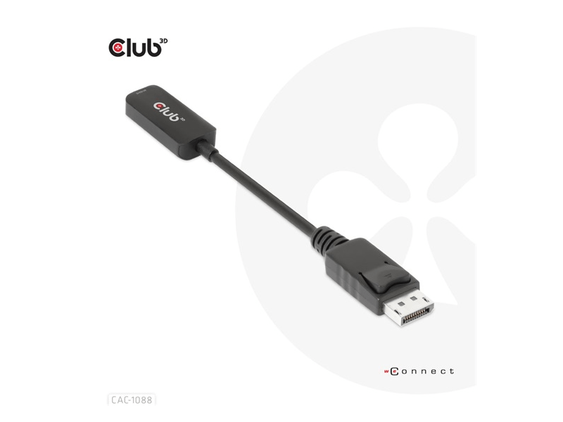 ADA Club3D DisplayPort1.4 to HDMI 4K120Hz/8K60Hz HDR Active adapter M/F