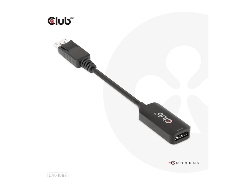 ADA Club3D DisplayPort1.4 to HDMI 4K120Hz/8K60Hz HDR Active adapter M/F