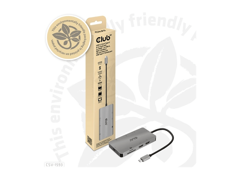 Club 3D CSV-1593 8in1 USB-C HUB