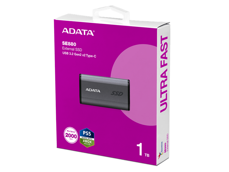 Adata SE880 Külső SSD, 1TB (AELI-SE880-1TCGY)
