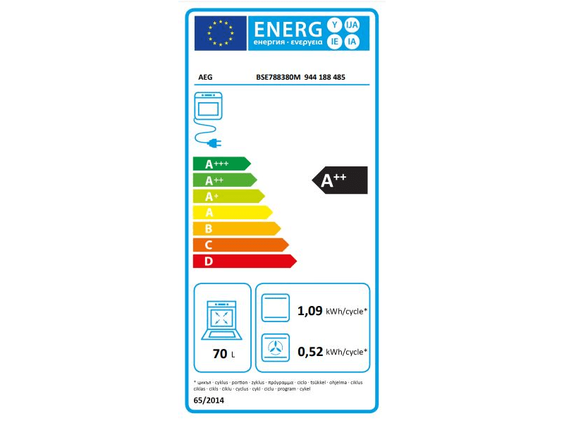 AEG BSE788380M Beépíthető gőzsütő