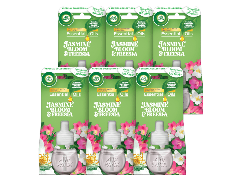 Air Wick elektromos légfrissítő utántöltő - Virágzó jázmin és frézia 6x19ml
