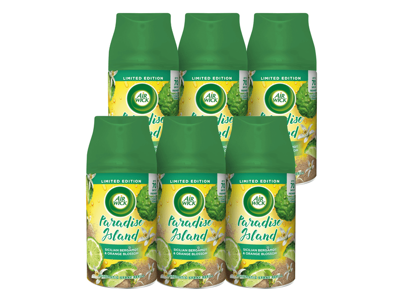 Air Wick Freshmatic Légfrissítő utántöltő – Szicíliai Bergamot és Narancsvirág illat, 6 x 250 ml