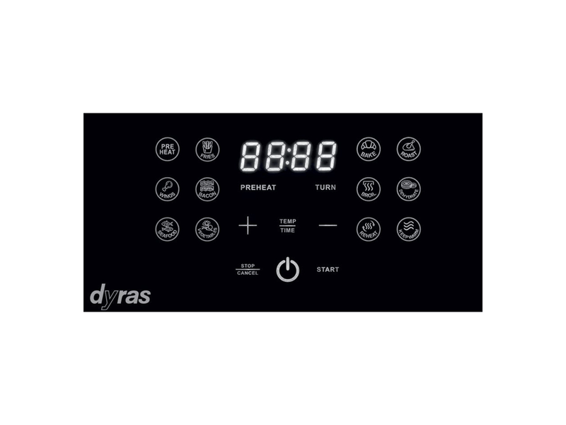 Dyras AIRF-55L Forrólevegős sütő