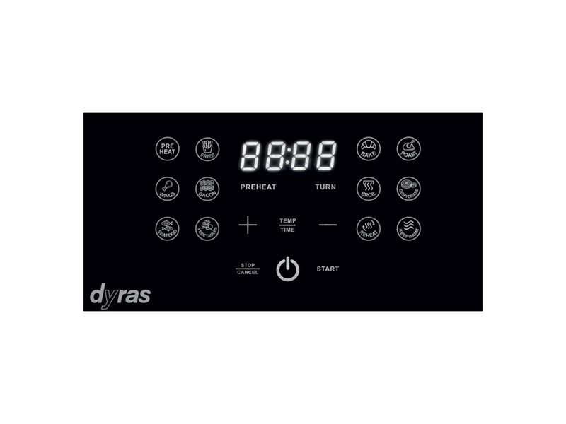 Dyras AIRF-55L Forrólevegős sütő