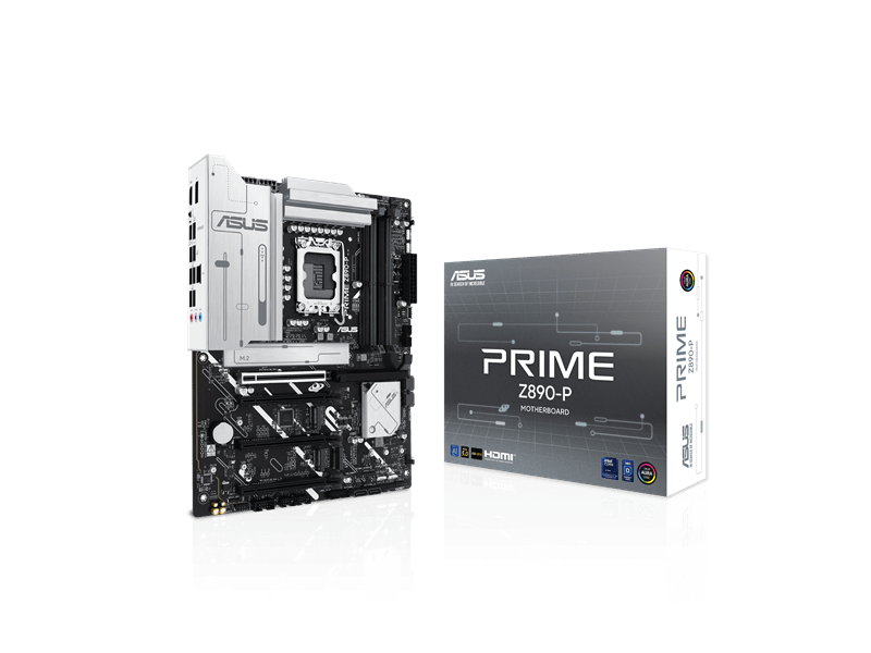 Asus Alaplap - Intel PRIME Z890-P LGA1851 (Z890, ATX, 4xDDR5 8666+MHz, 4xSATA3, 4xM.2, HDMI+DP)