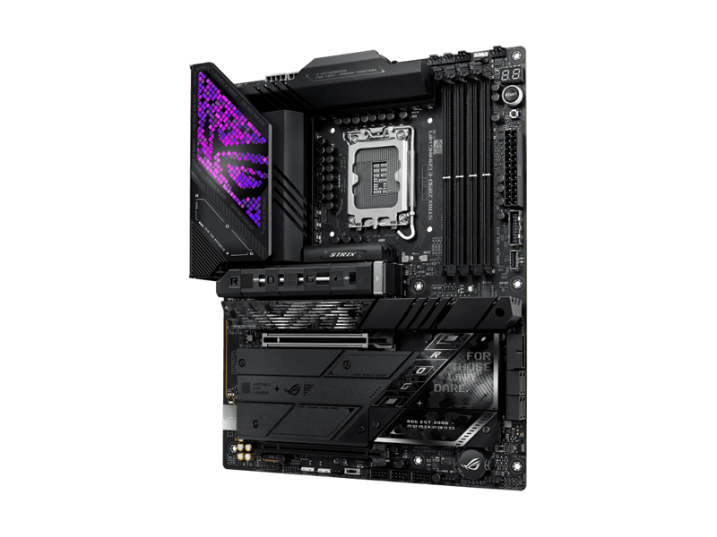 Asus Alaplap - Intel ROG STRIX Z890-E GAMING WIFI LGA1851 (Z890, ATX, 4xDDR5 8800+MHz, 4xSATA3, 7xM.2, HDMI+DP)