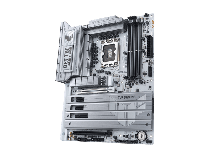 Asus Alaplap - Intel TUF GAMING Z890-PRO WIFI LGA1851 (Z890, ATX, 4xDDR5 9066+MHz, 4xSATA3, 4xM.2, HDMI+DP+2xTB)