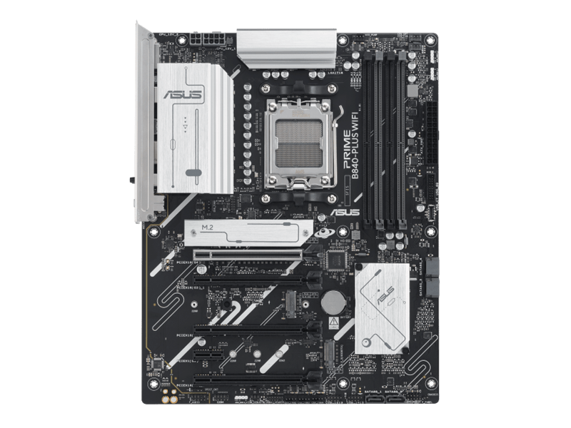 Asus Alaplap - AMD PRIME B840-PLUS WIFI AM5 (B840, ATX, 4xDDR5 7600+MHz, 4xSATA3, 3x M.2, HDMI+DP)