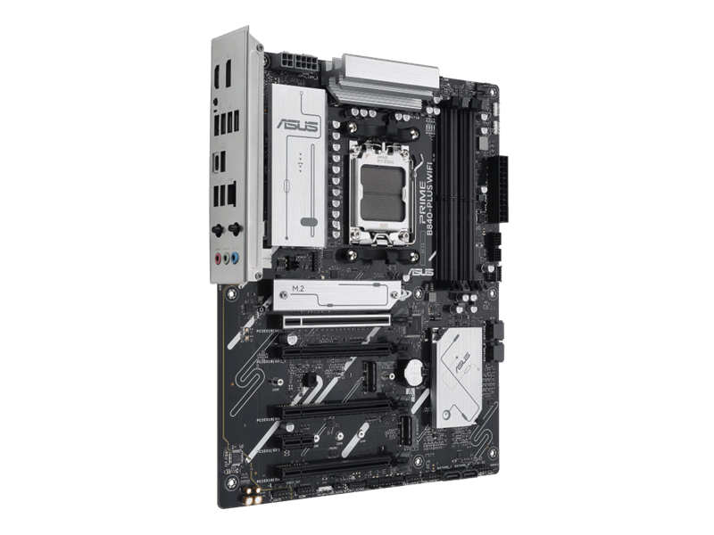 Asus Alaplap - AMD PRIME B840-PLUS WIFI AM5 (B840, ATX, 4xDDR5 7600+MHz, 4xSATA3, 3x M.2, HDMI+DP)