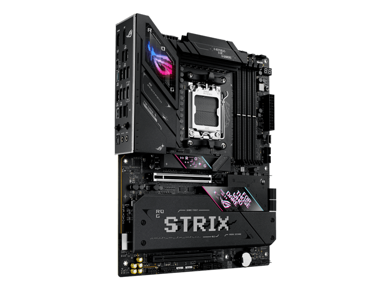 Asus Alaplap - AMD ROG STRIX B850-E GAMING WIFI AM5 (B850, ATX, 4xDDR5 8000+MHz, 4xSATA3, 5x M.2, HDMI+DP+USB4)
