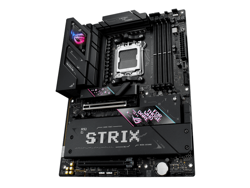 Asus Alaplap - AMD ROG STRIX B850-E GAMING WIFI AM5 (B850, ATX, 4xDDR5 8000+MHz, 4xSATA3, 5x M.2, HDMI+DP+USB4)