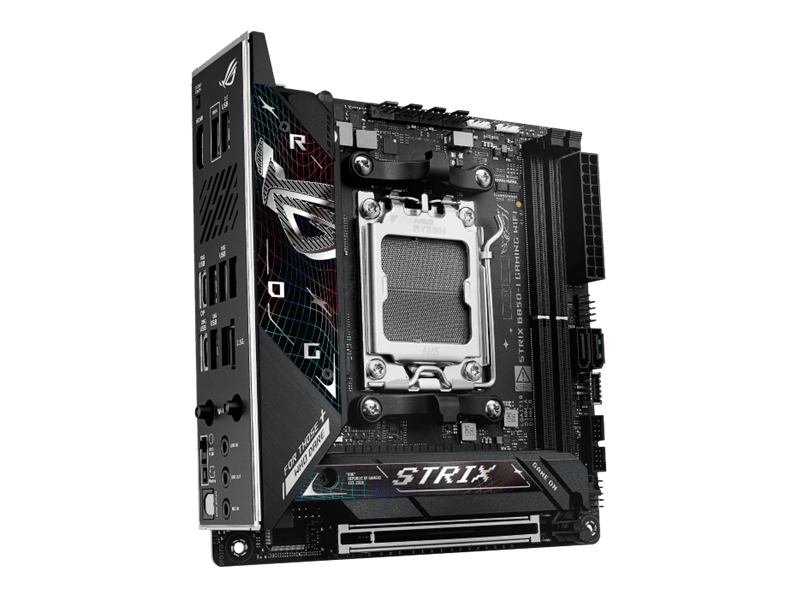 Asus Alaplap - AMD ROG STRIX B850-I GAMING WIFI AM5 (B850, ATX, 2xDDR5 8400+MHz, 2xSATA3, 2x M.2, HDMI+USB-C)
