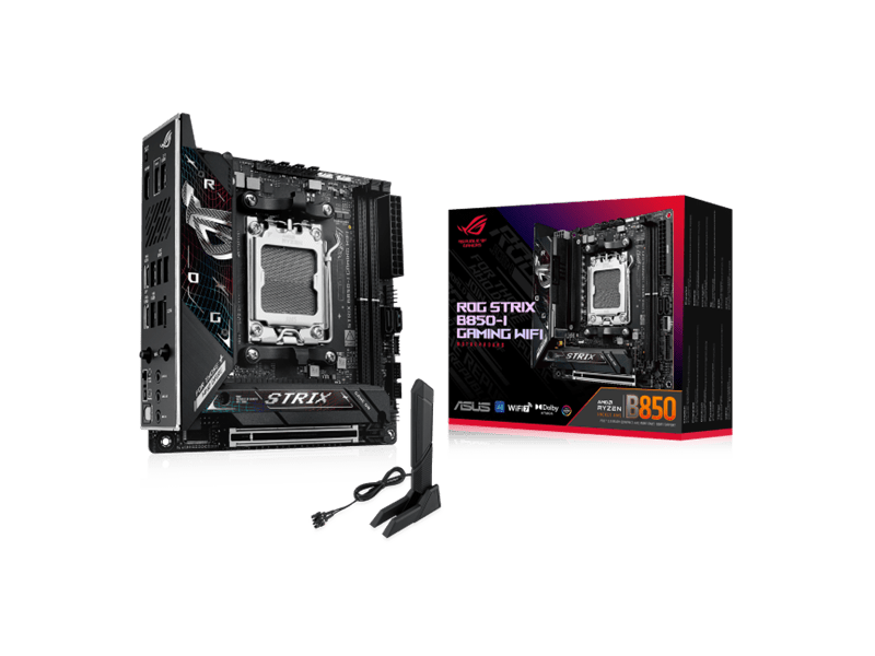 Asus ROG STRIX B850-I Gaming WIFI AM5 Alaplap (ROGSTRIXB850IGAMINGWIFI)