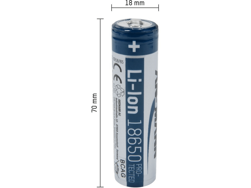 Ansmann 18650 Li-ion 2600mAh védett akkumulátor (1307-0000)