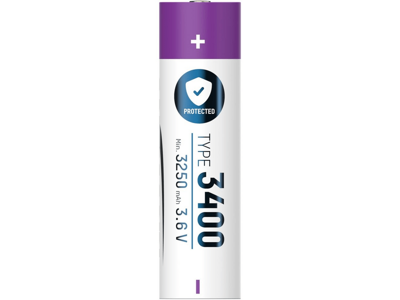 Ansmann 18650 Li-ion 3400mAh védett akkumulátor USB töltéssel (1307-0003)