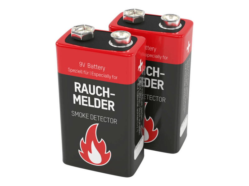 Ansmann 9V 6LR61 elem füstjelzőbe, 2 db (1515-0006)