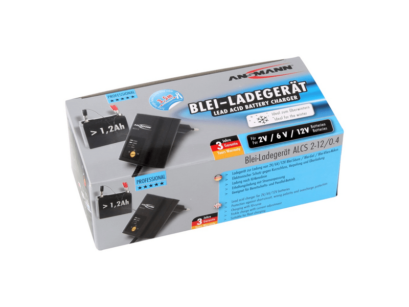 Ansmann ALCS2-12A Ólomakku töltő 2V/6V/12V akkukhoz (0,4A)