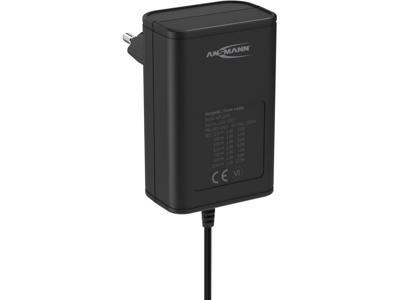 Ansmann APS 1000 tápegység 3-12V 1A 12W