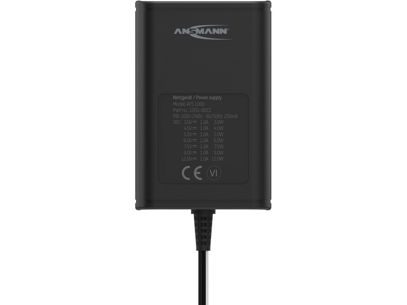 Ansmann APS 1000 tápegység 3-12V 1A 12W