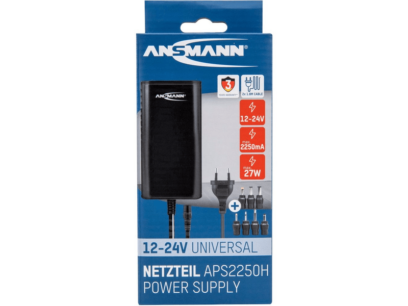 Ansmann APS 2250H tápegység 12V-24V 2,25A max. 27W