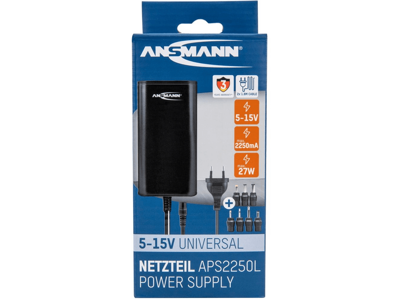Ansmann APS 2250L tápegység 5V-15V 2,25A 27W