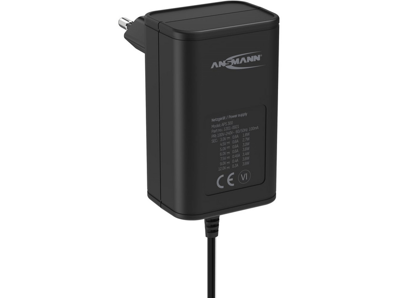 Ansmann APS-300 tápegység 3-12V 300mA 3,6W