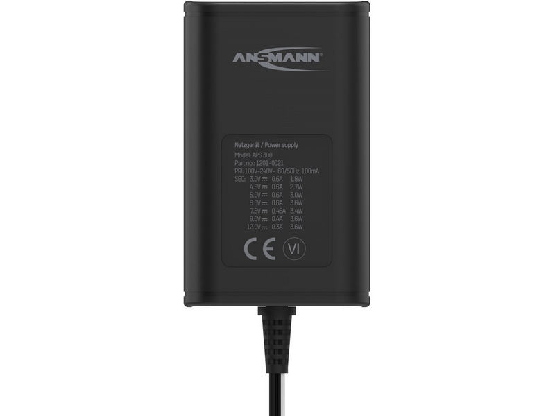 Ansmann APS-300 tápegység 3-12V 300mA 3,6W