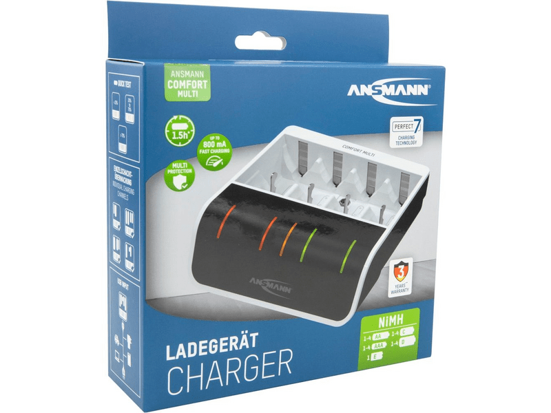Ansmann Comfort Multi töltő AA/AAA/C/D/9V akkuhoz (1001-0093)