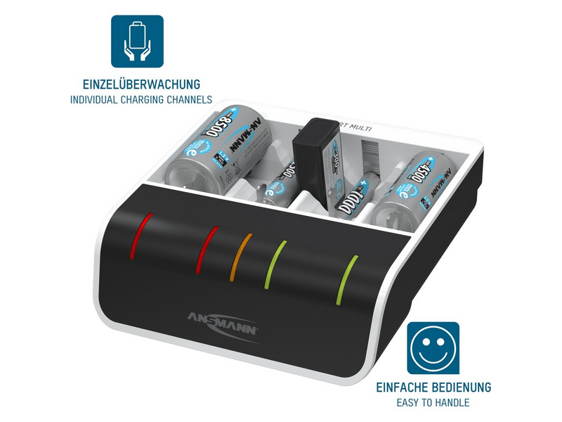 Ansmann Comfort Multi töltő AA/AAA/C/D/9V akkuhoz (1001-0093)