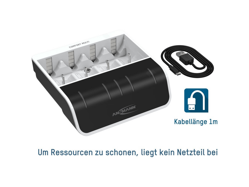 Ansmann Comfort Multi töltő AA/AAA/C/D/9V akkuhoz (1001-0093)