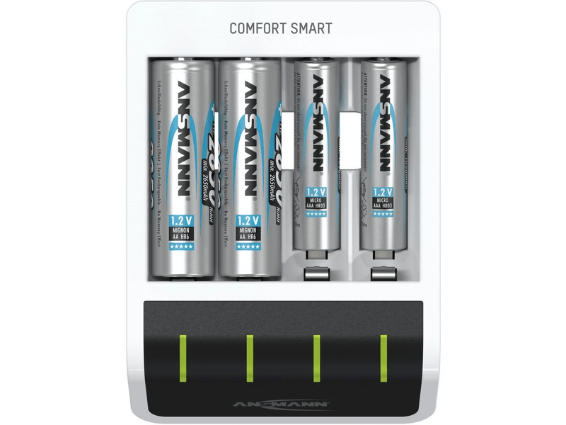 Ansmann Comfort Smart töltő 1-4 db AA/AAA akkuhoz (1001-0092)