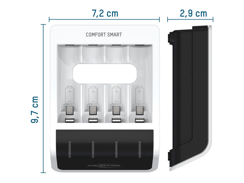 Ansmann Comfort Smart töltő 1-4 db AA/AAA akkuhoz (1001-0092)