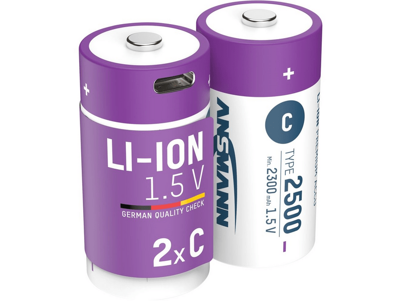 Ansmann Li-ion baby akkumulátor 2500mAh, 2db