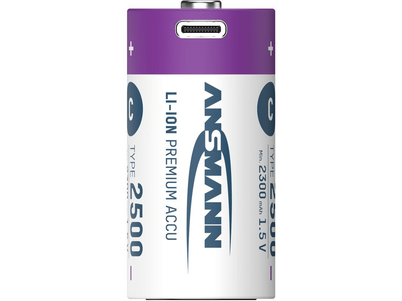 Ansmann Li-ion baby akkumulátor 2500mAh, 2db