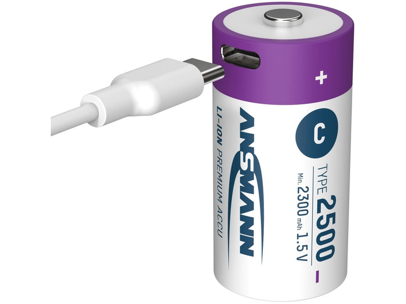 Ansmann Li-ion baby akkumulátor 2500mAh, 2db