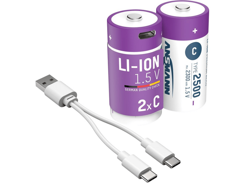 Ansmann Li-ion baby akkumulátor 2500mAh, 2db
