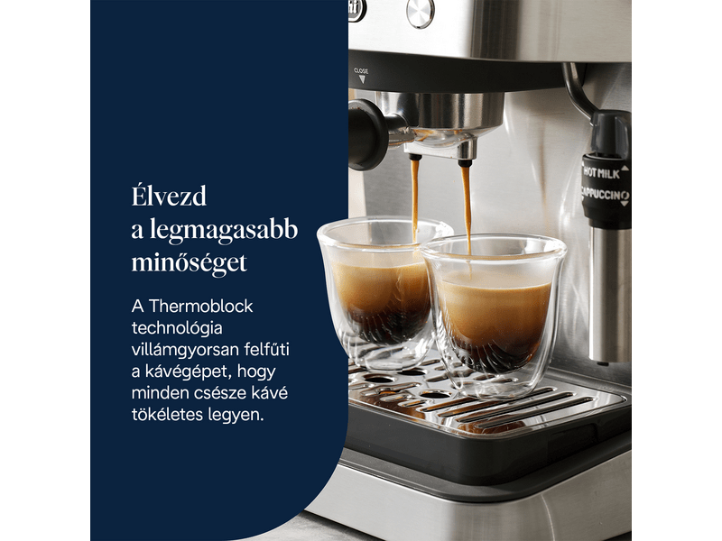 De'Longhi EM450.M Classic eszpresszó kávéfőző, ezüst