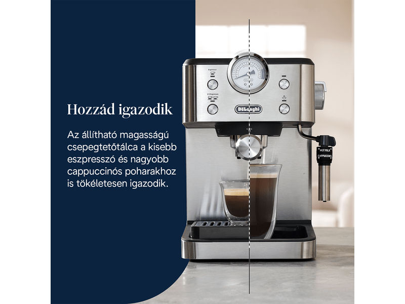 De'Longhi EM450.M Classic eszpresszó kávéfőző, ezüst