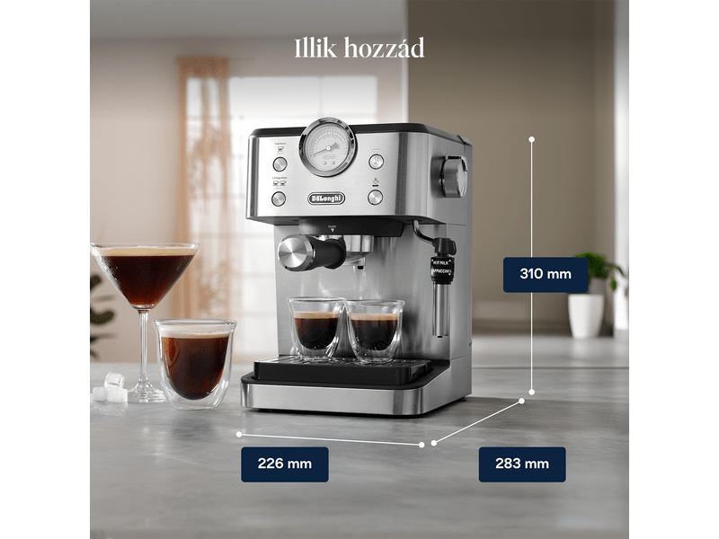 De'Longhi EM450.M Classic eszpresszó kávéfőző, ezüst