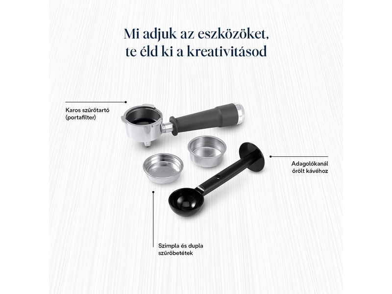 De'Longhi EM450.M Classic eszpresszó kávéfőző, ezüst