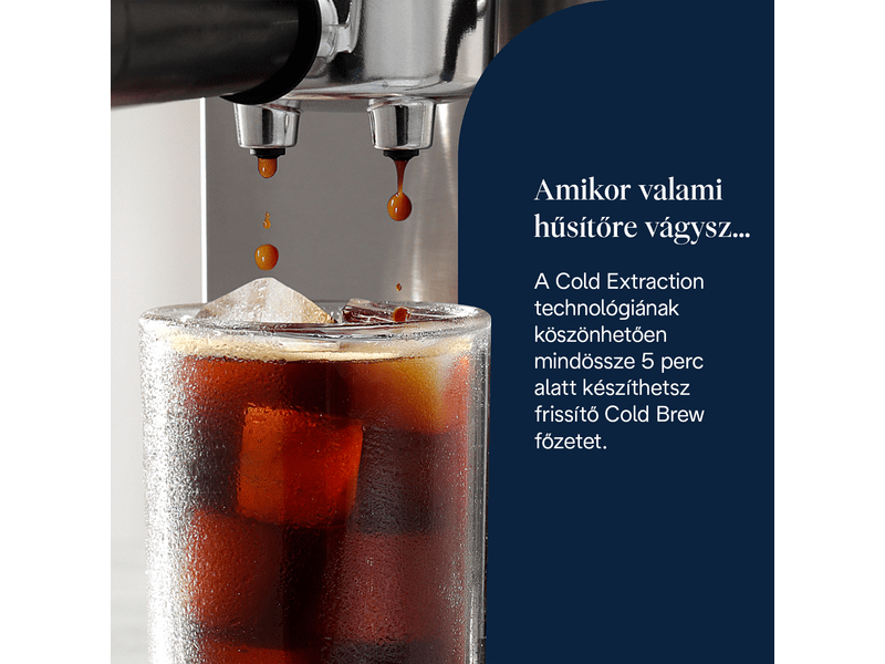 DeLonghi EC890.M Dedica Duo Manuális espresso kávéfőző, fém színű