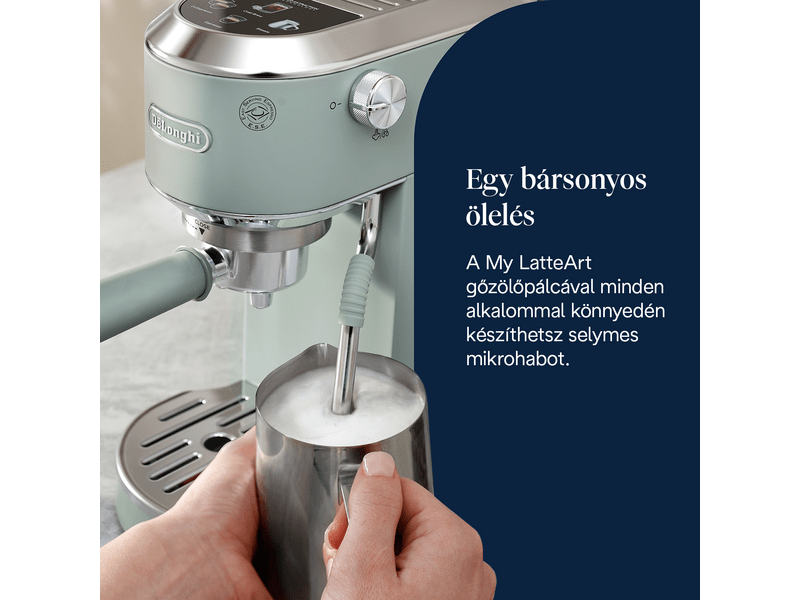 DeLonghi EC890.GR Dedica Duo Manuális espresso kávéfőző, zöld