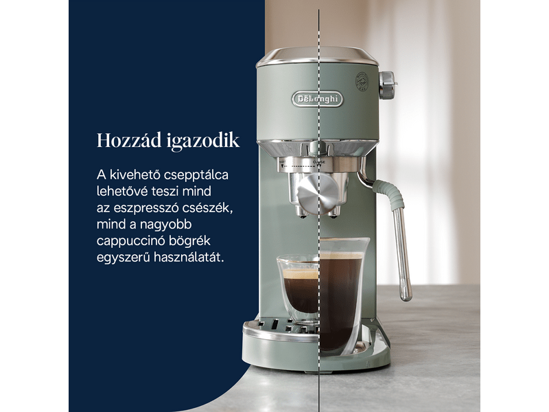 DeLonghi EC890.GR Dedica Duo Manuális espresso kávéfőző, zöld